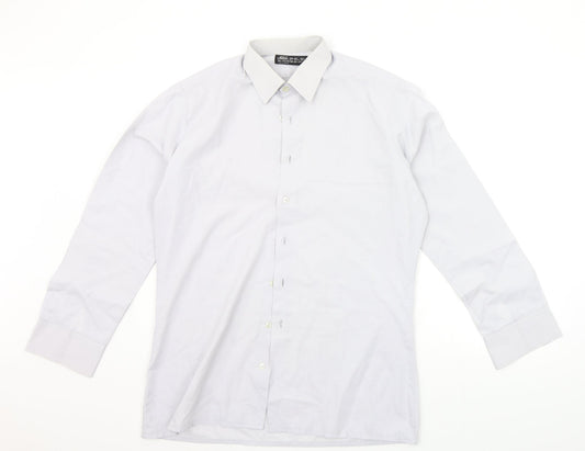 Asdale Mens Grey    Button-Up Size 15.5