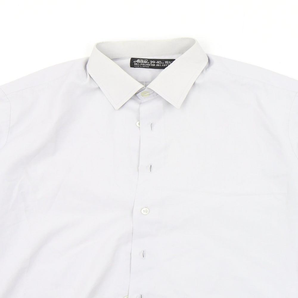 Asdale Mens Grey    Button-Up Size 15.5