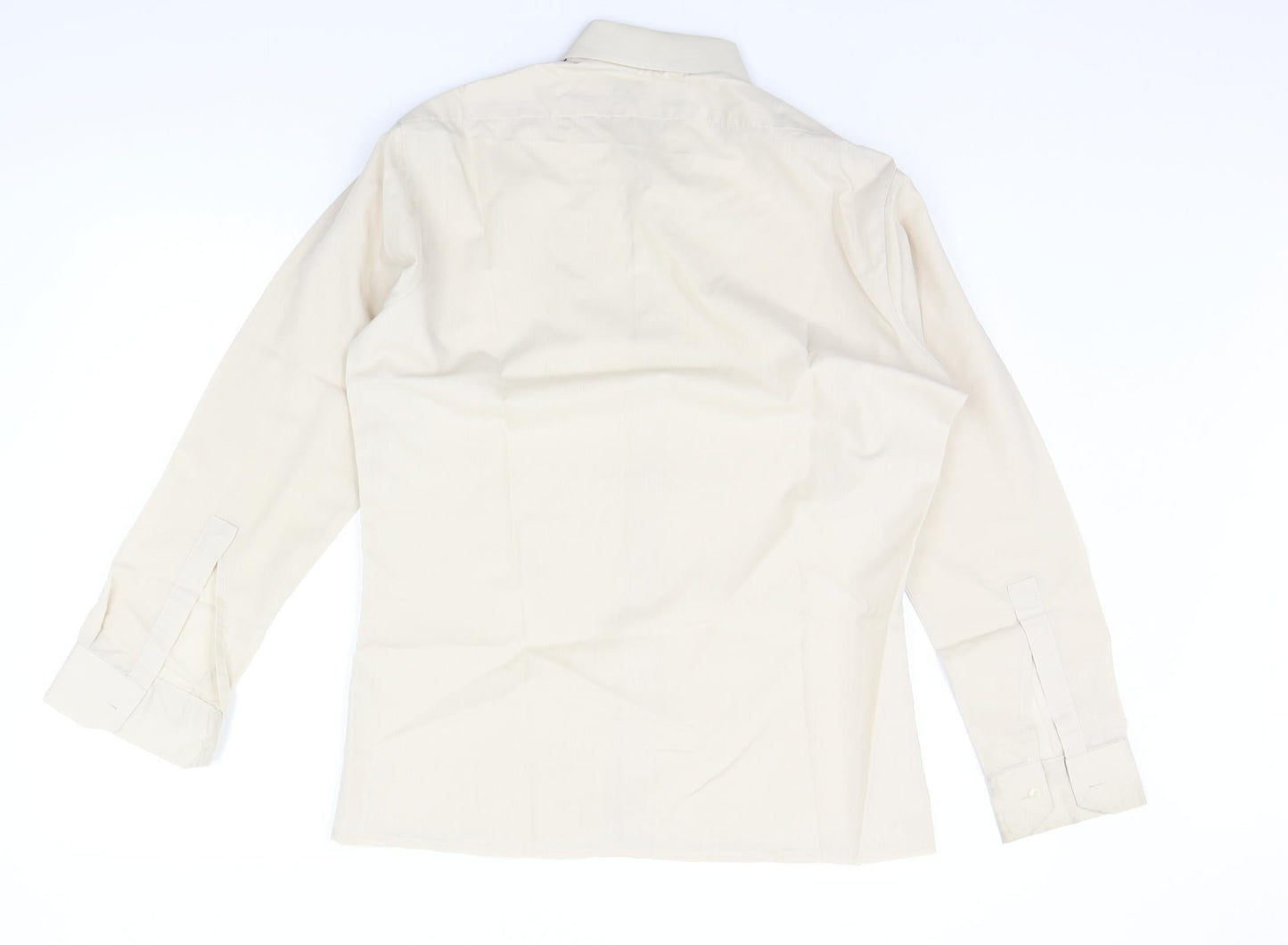 Asdale Mens Beige    Button-Up Size 15.5