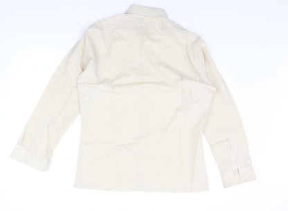 Asdale Mens Beige    Button-Up Size 15.5