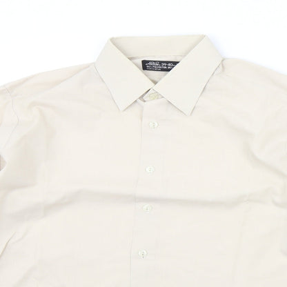 Asdale Mens Beige    Button-Up Size 15.5