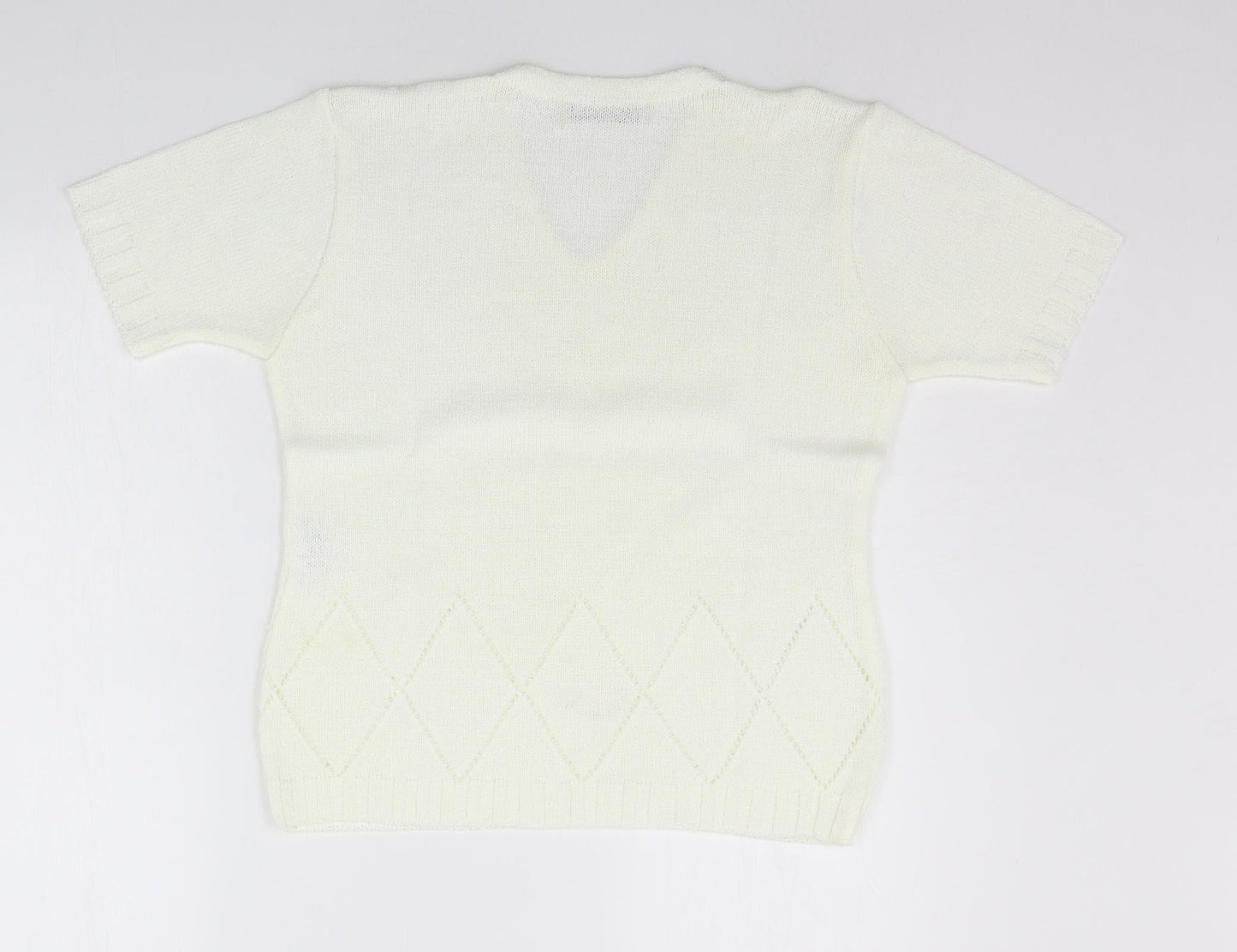 Womens UK Size 12 Berkertex White Pullover Jumper