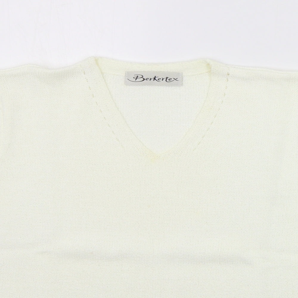 Womens UK Size 12 Berkertex White Pullover Jumper