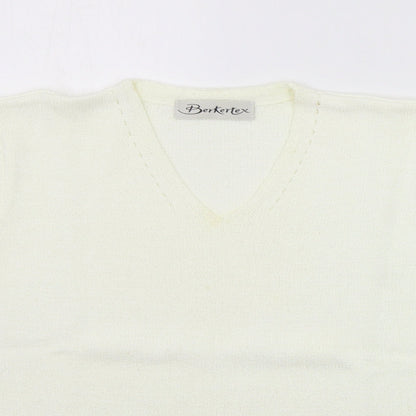 Womens UK Size 12 Berkertex White Pullover Jumper