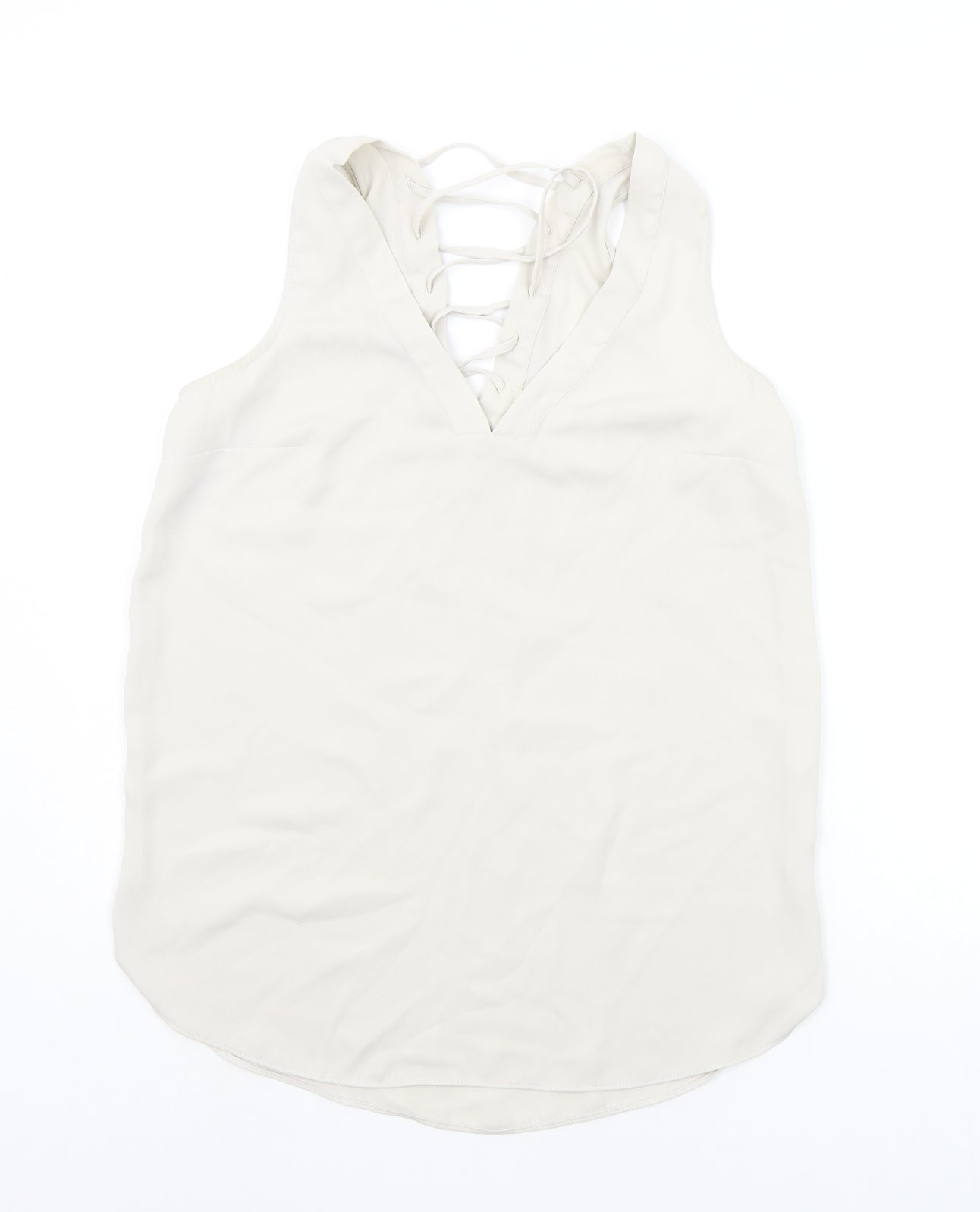 River Island Womens Beige   Basic Blouse Size 8