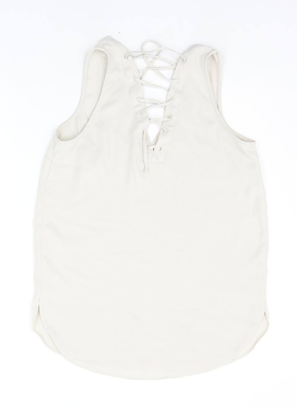 River Island Womens Beige   Basic Blouse Size 8