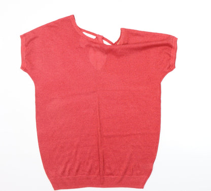 Womens UK Size 14 NEXT Red Pullover Jumper