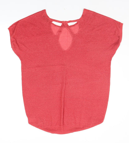 Womens UK Size 14 NEXT Red Pullover Jumper