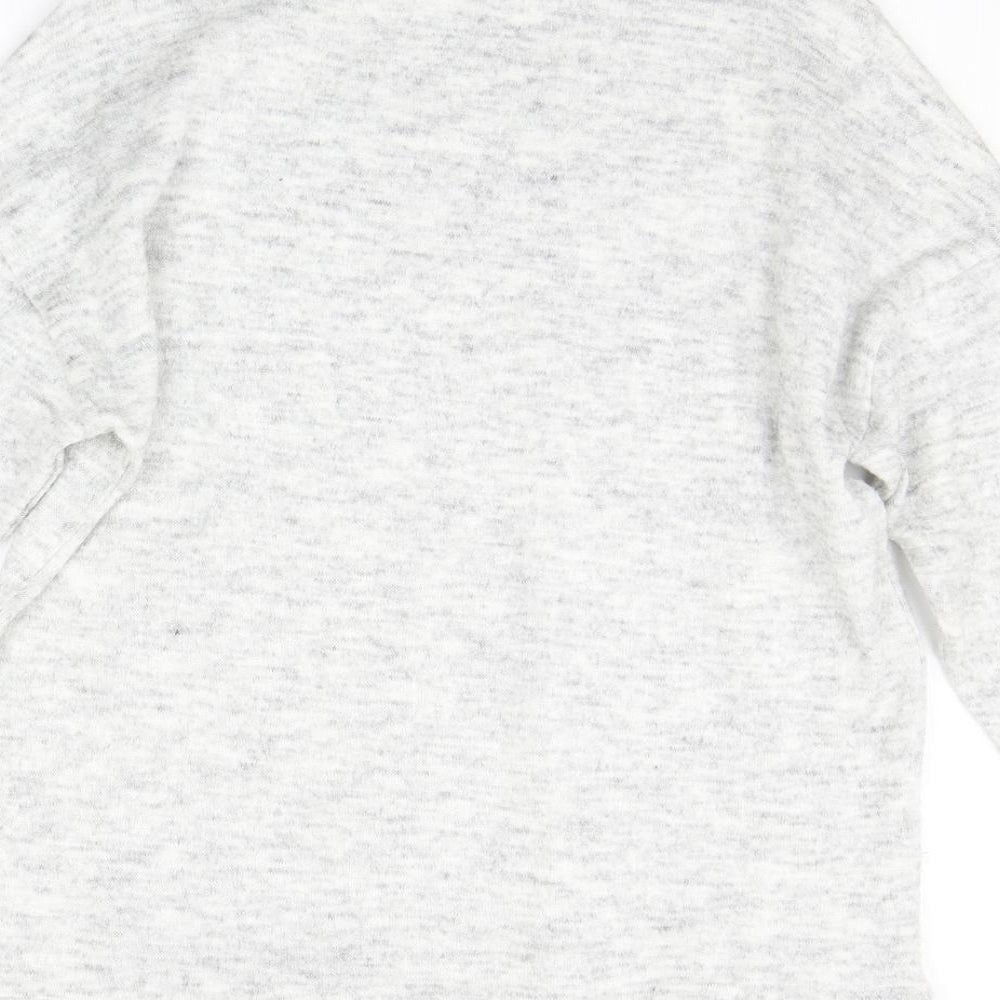 Womens UK Size S New Look Grey Pullover Jumper