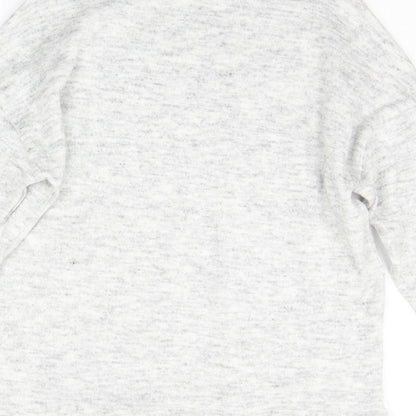 Womens UK Size S New Look Grey Pullover Jumper