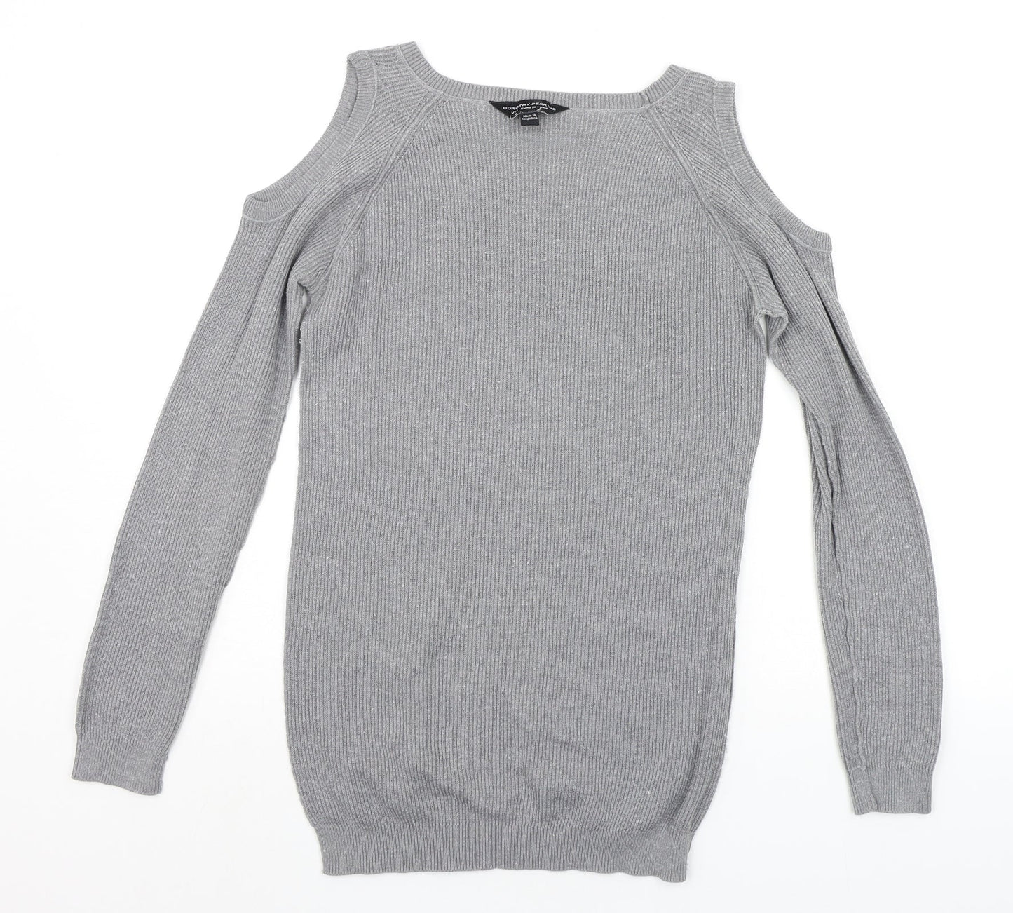 Womens UK Size 8 Dorothy Perkins Grey Pullover Jumper