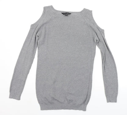 Womens UK Size 8 Dorothy Perkins Grey Pullover Jumper