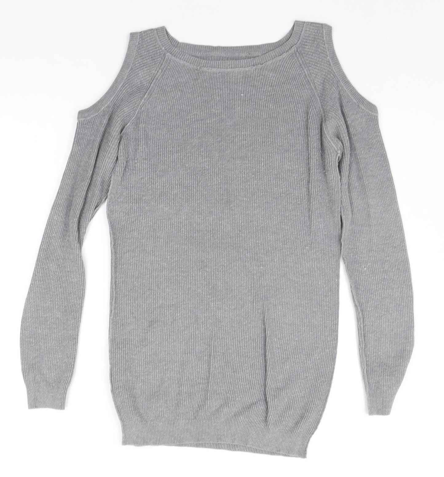 Womens UK Size 8 Dorothy Perkins Grey Pullover Jumper