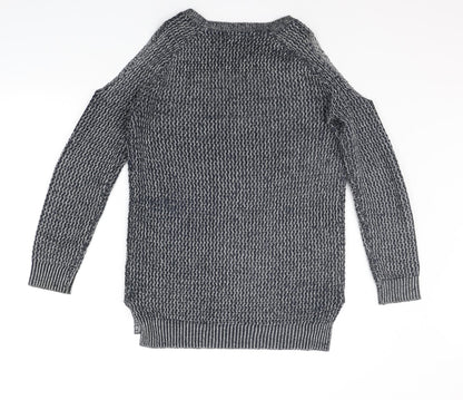 Womens UK Size S Papaya Green Pullover Jumper