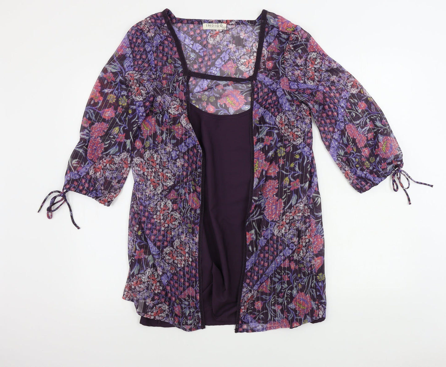Womens UK Size 12 Marks and Spencer Purple Basic Blouse