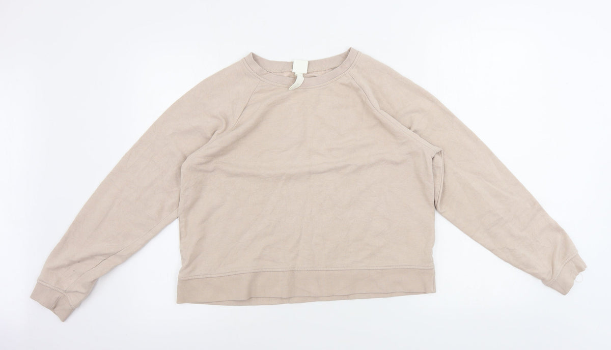 Womens UK Size M H&M Beige Pullover Jumper