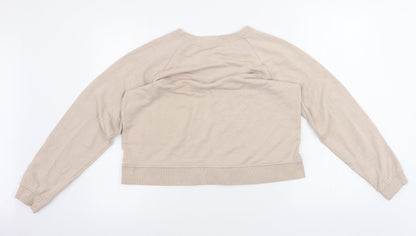 Womens UK Size M H&M Beige Pullover Jumper