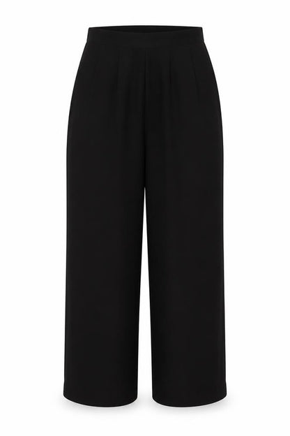 Front view of Your Sixth Sense women’s black trousers, size UK 12, 25-inch leg
