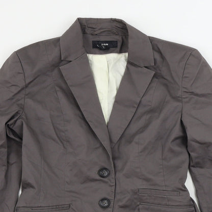 Womens UK Size 6 H&M Regular Grey Blazer