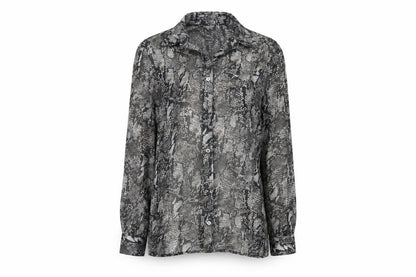 Womens UK Size 12 Cotton Traders Grey Basic Button-Up
