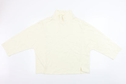 Womens UK Size 14 Marks and Spencer Ivory Pullover Jumper