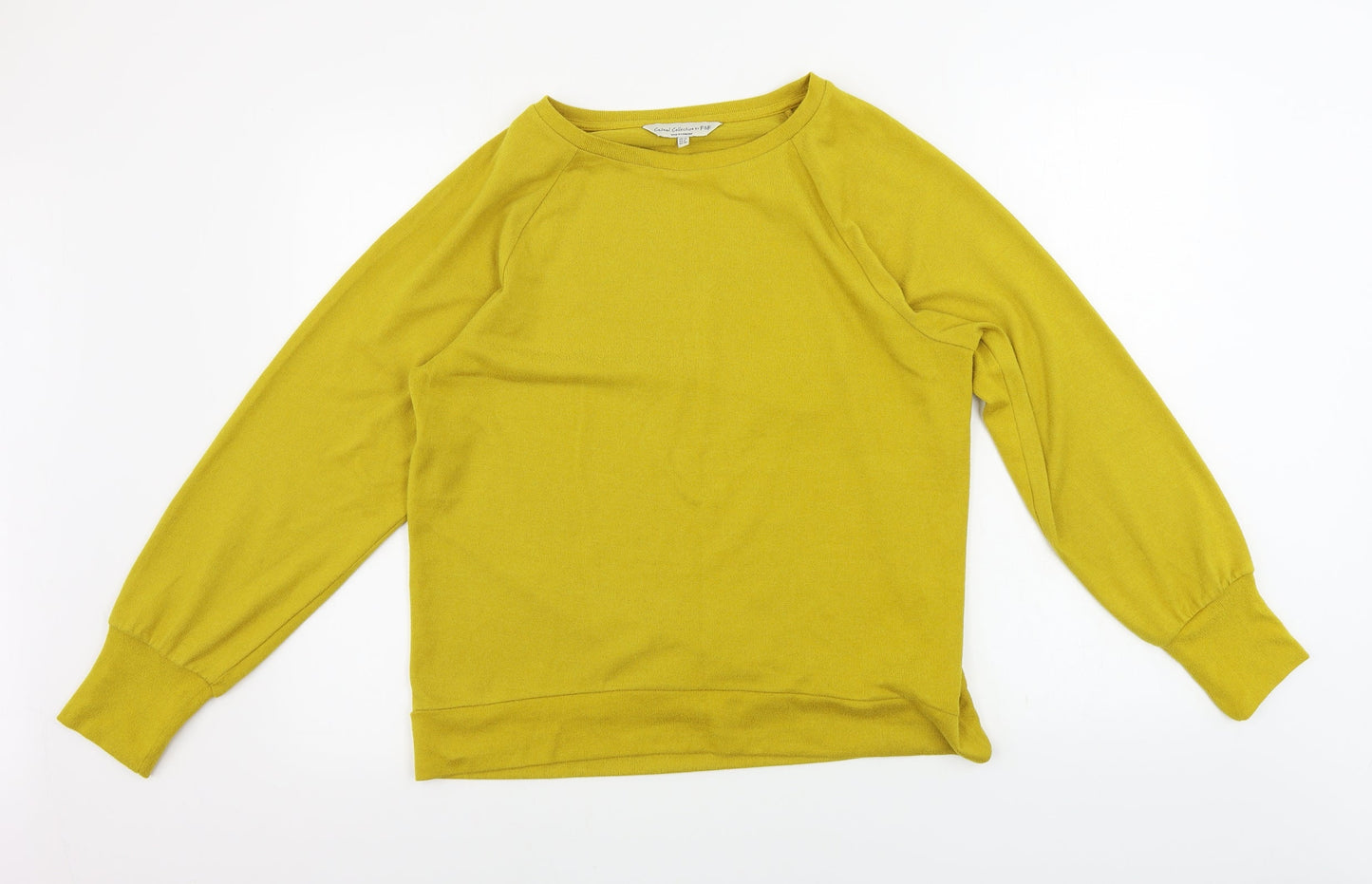 F&F  Womens Yellow   Pullover Jumper Size 12