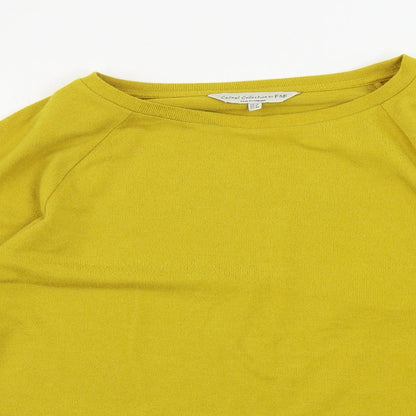 F&F  Womens Yellow   Pullover Jumper Size 12