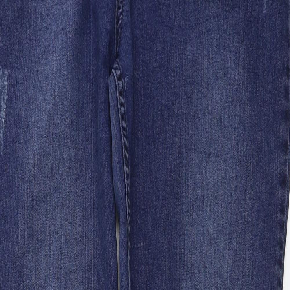 Mens UK Size 16 Selected Regular Fit Skinny Blue Jeans