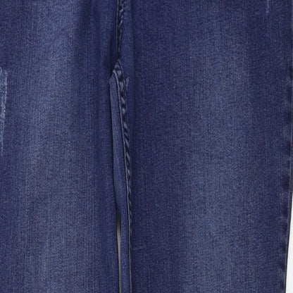 Mens UK Size 16 Selected Regular Fit Skinny Blue Jeans