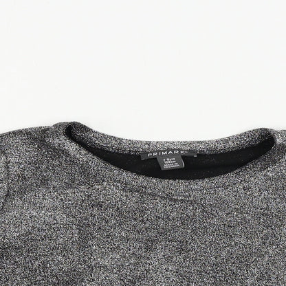 Primark  Girls Grey   Basic T-Shirt Size 7-8 Years