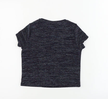 F&F  Girls Blue   Basic T-Shirt Size 4-5 Years