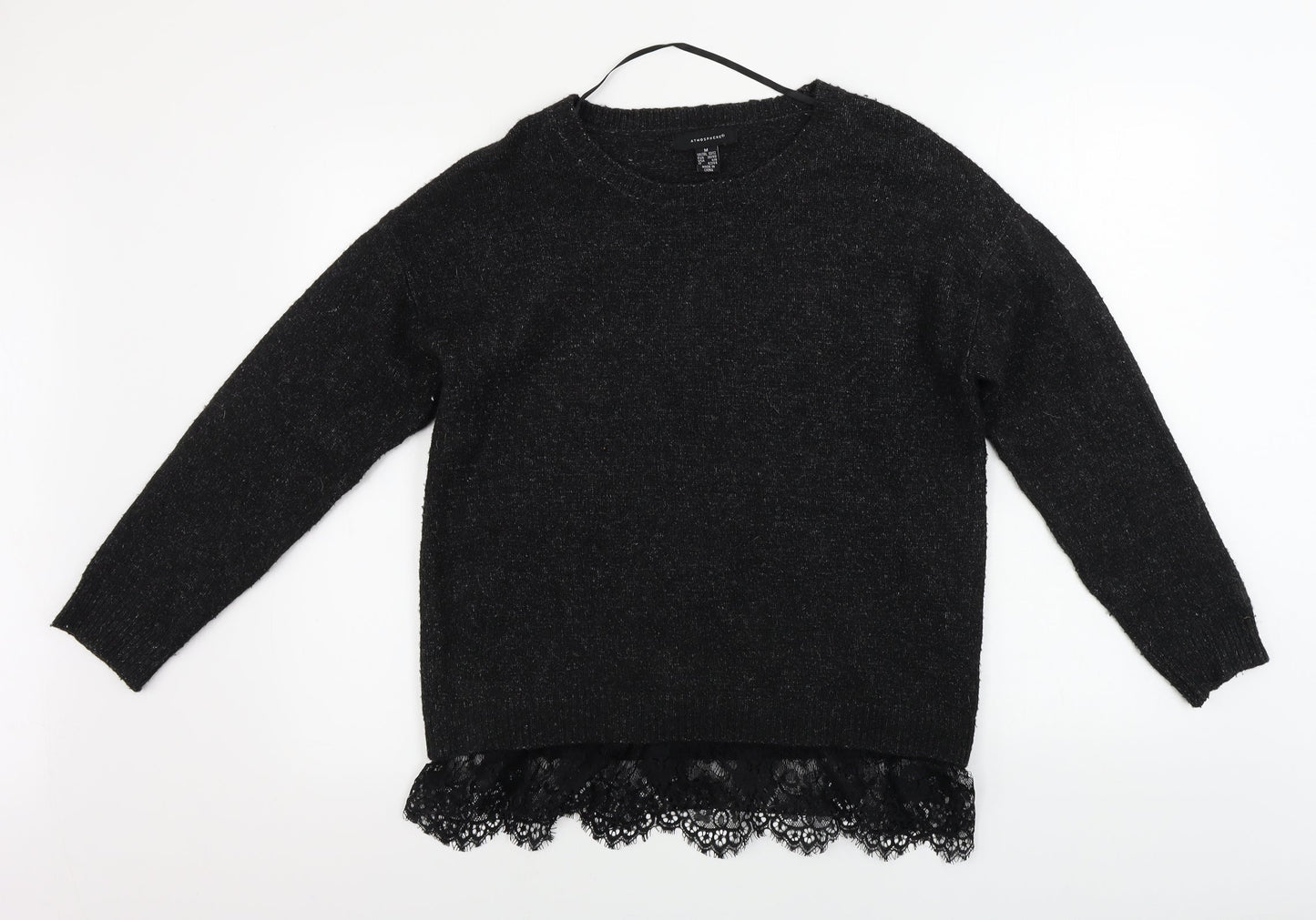 Womens UK Size M Atmosphere Black Pullover Jumper