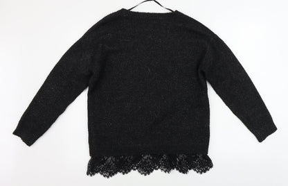 Womens UK Size M Atmosphere Black Pullover Jumper
