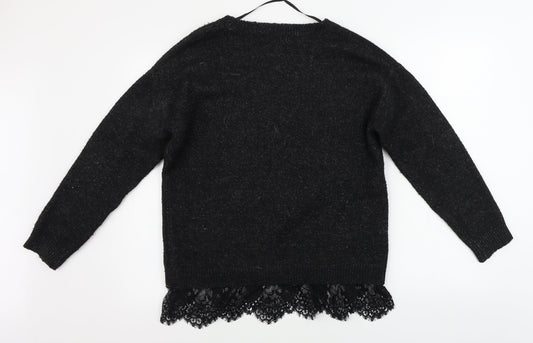 Womens UK Size M Atmosphere Black Pullover Jumper