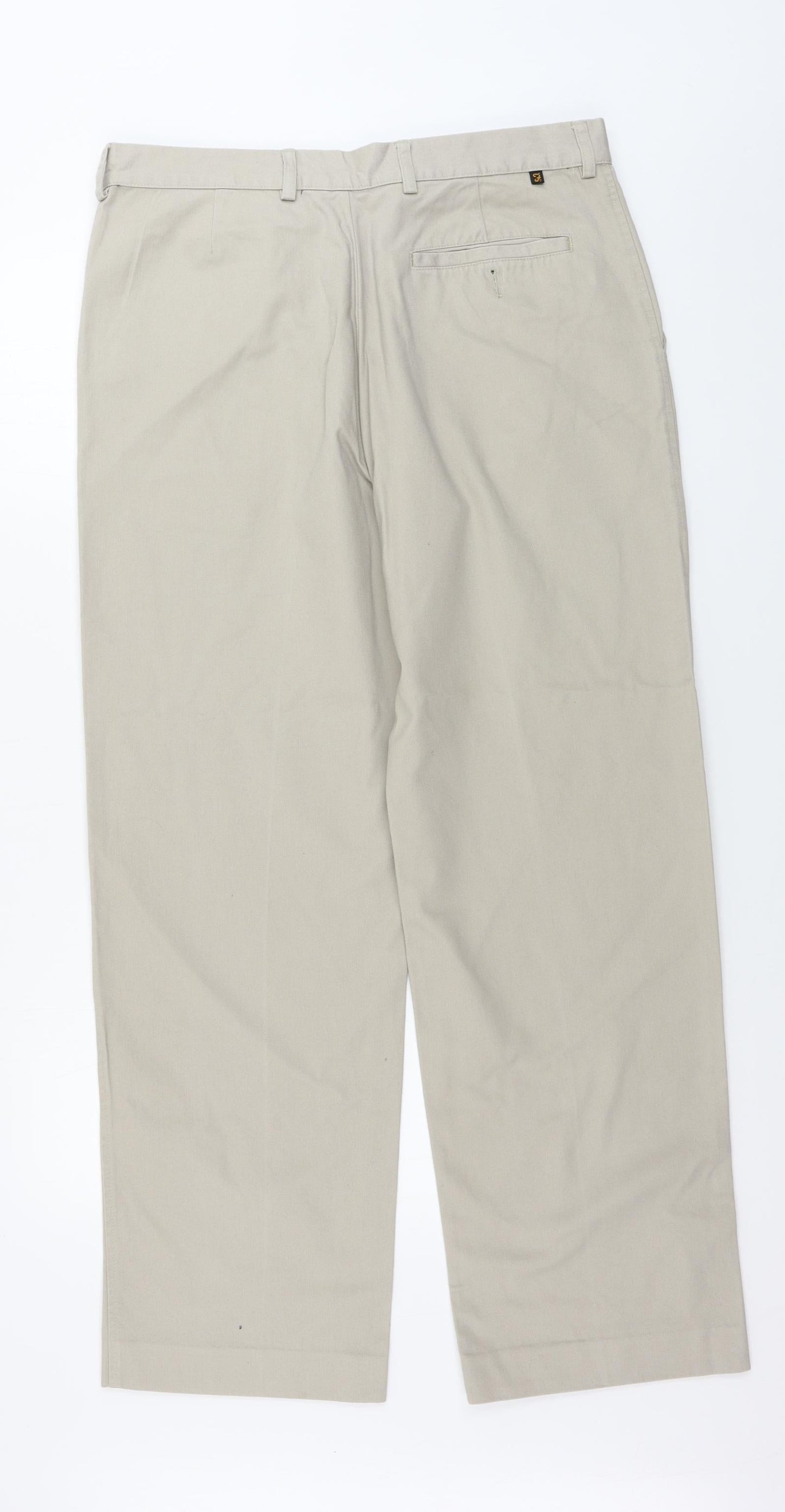 Mens UK Size 36 in Farah Regular Fit Chino Beige Trousers