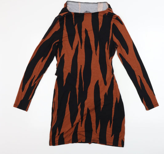 Principles  Womens Brown Animal Print  Bodycon  Size 10