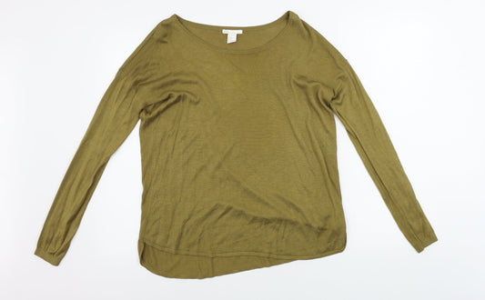 Womens UK Size XS H&M Green Pullover Jumper