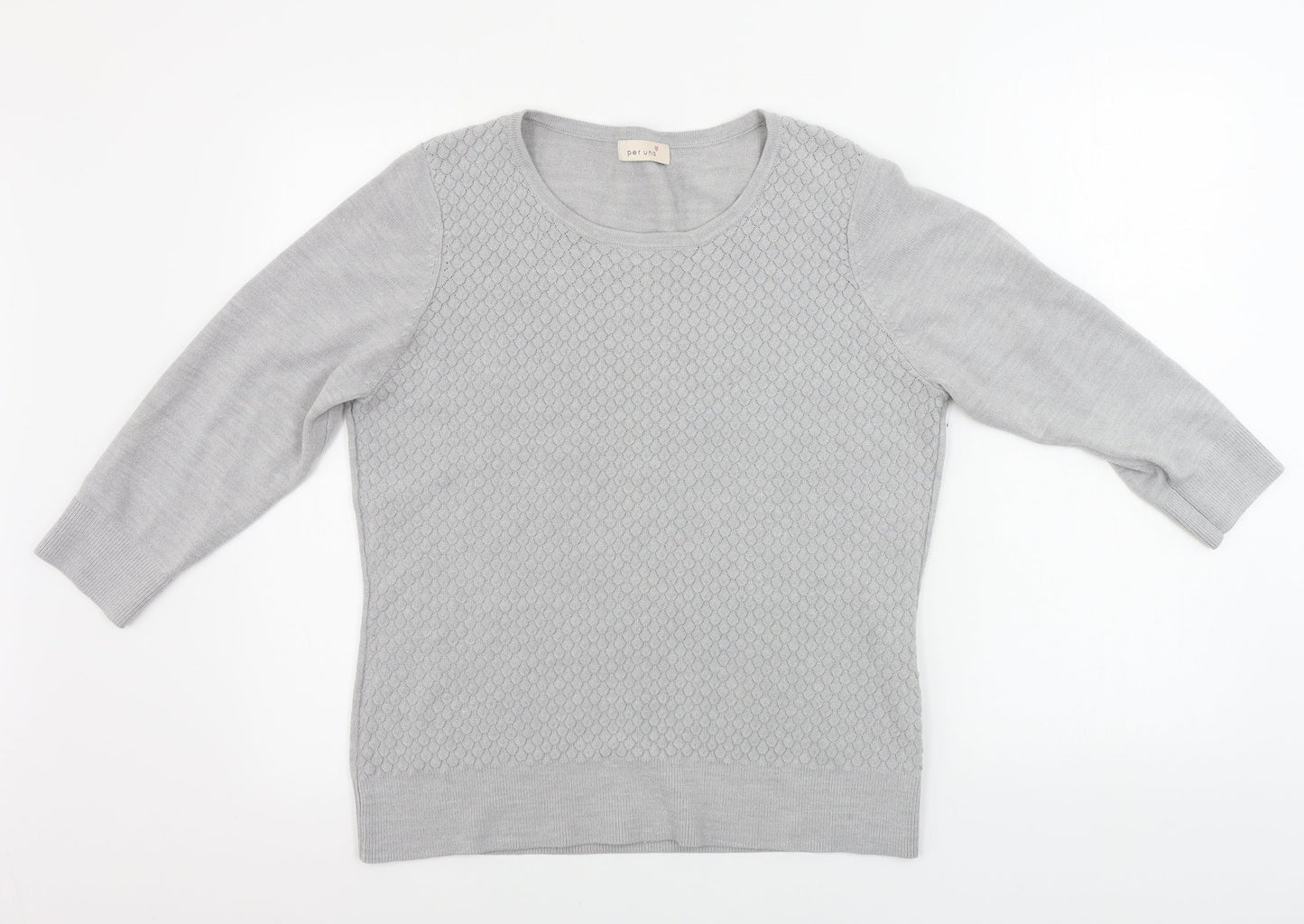 Womens UK Size 14 Marks and Spencer Grey Pullover Jumper