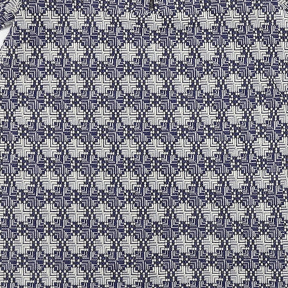 NEXT  Womens Blue Geometric  A-Line  Size 12