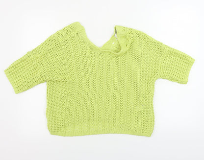 Womens UK Size 14 Next Green Pullover Jumper