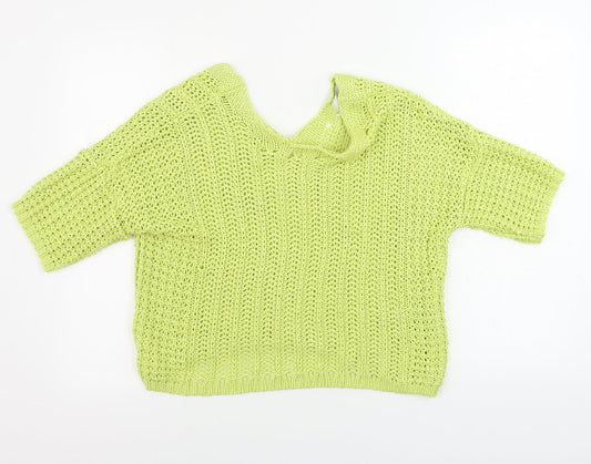 Womens UK Size 14 Next Green Pullover Jumper