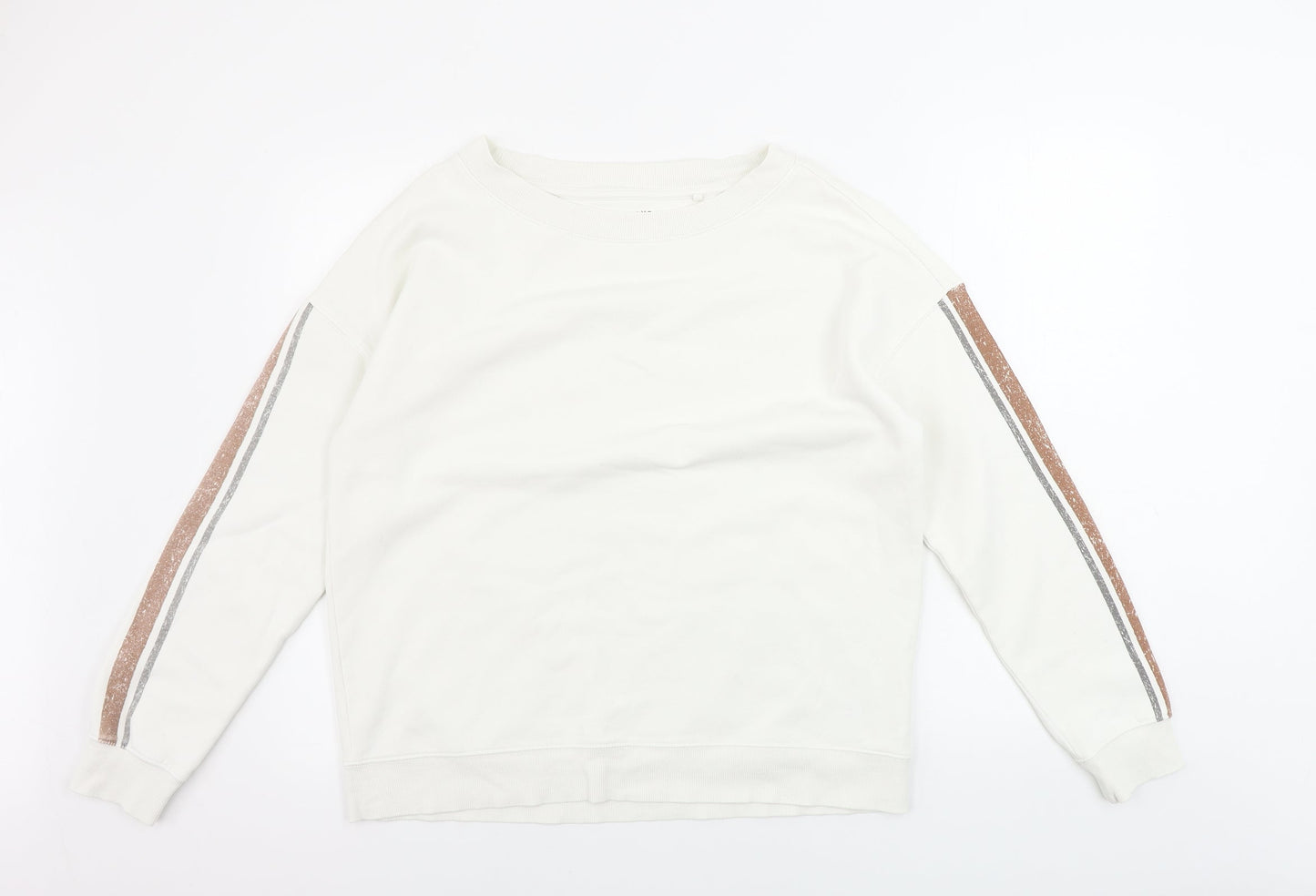 Womens UK Size M NEXT White Pullover Jumper