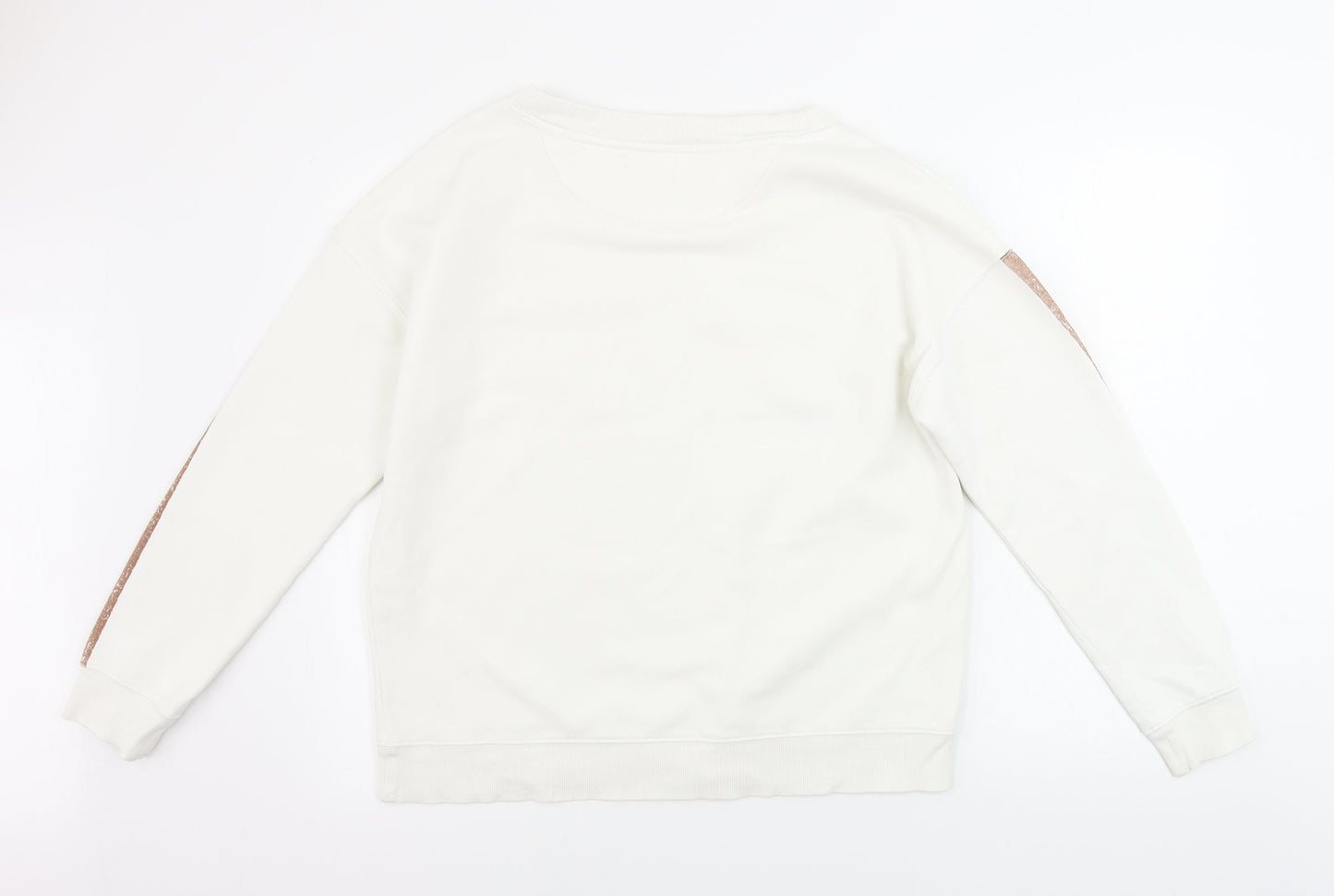 Womens UK Size M NEXT White Pullover Jumper