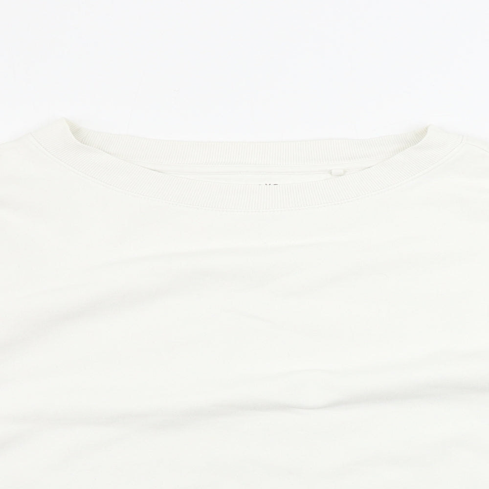 Womens UK Size M NEXT White Pullover Jumper