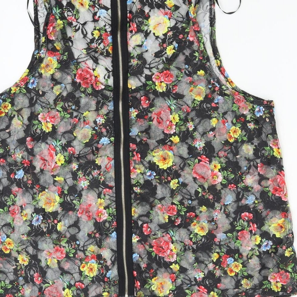 Select Womens Multicoloured Floral  Basic Tank Size 14