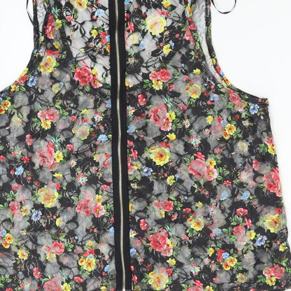 Select Womens Multicoloured Floral  Basic Tank Size 14