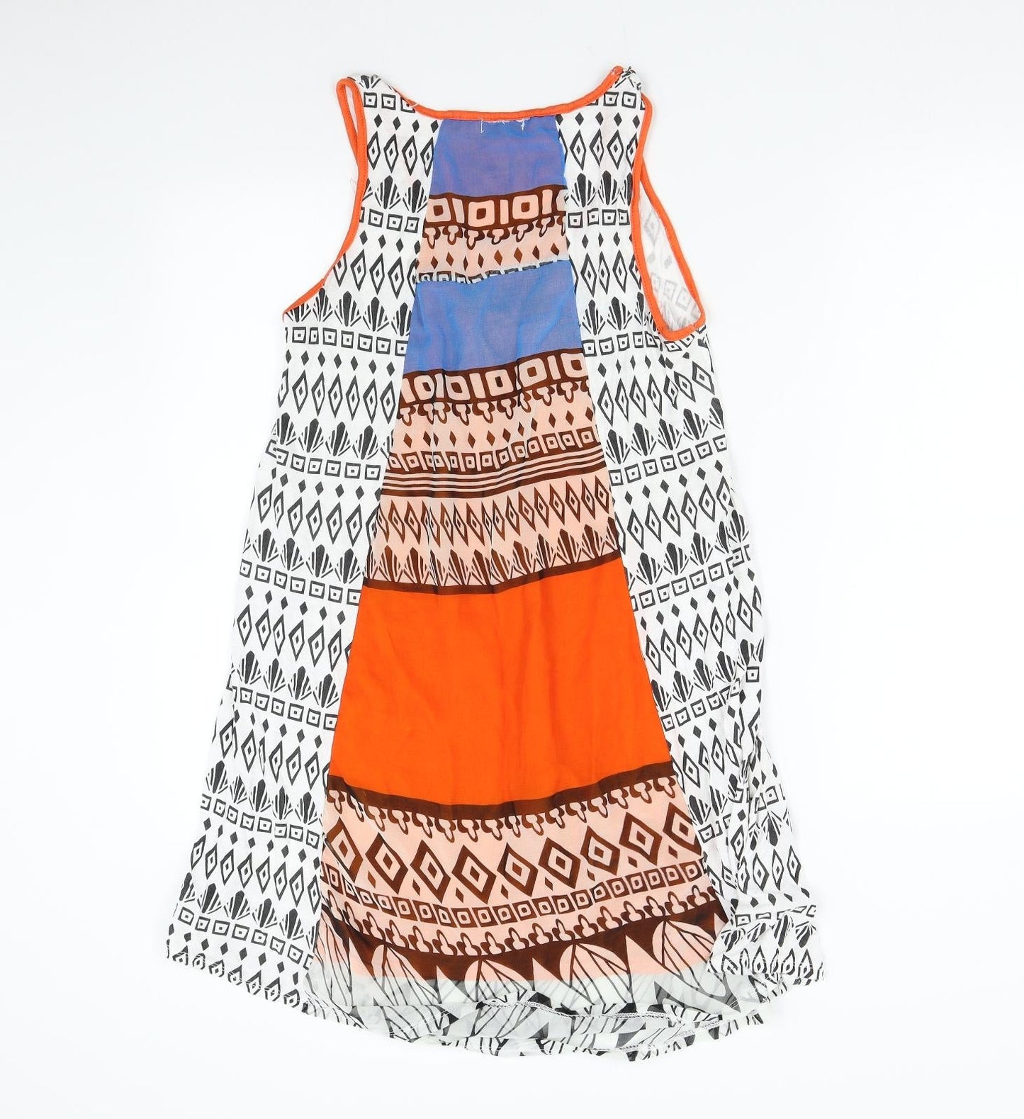 MOTIVI Womens Multicoloured Geometric  Slip Dress  Size S