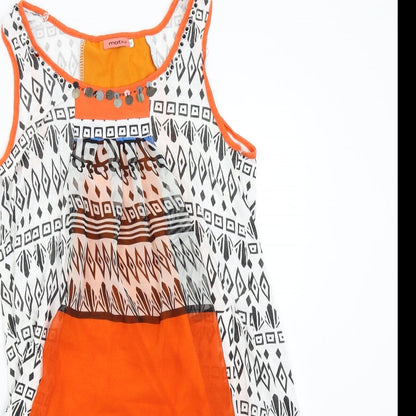 MOTIVI Womens Multicoloured Geometric  Slip Dress  Size S