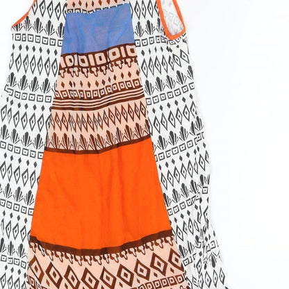 MOTIVI Womens Multicoloured Geometric  Slip Dress  Size S