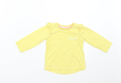 Nutmeg Baby Yellow   Basic T-Shirt Size 12-18 Months
